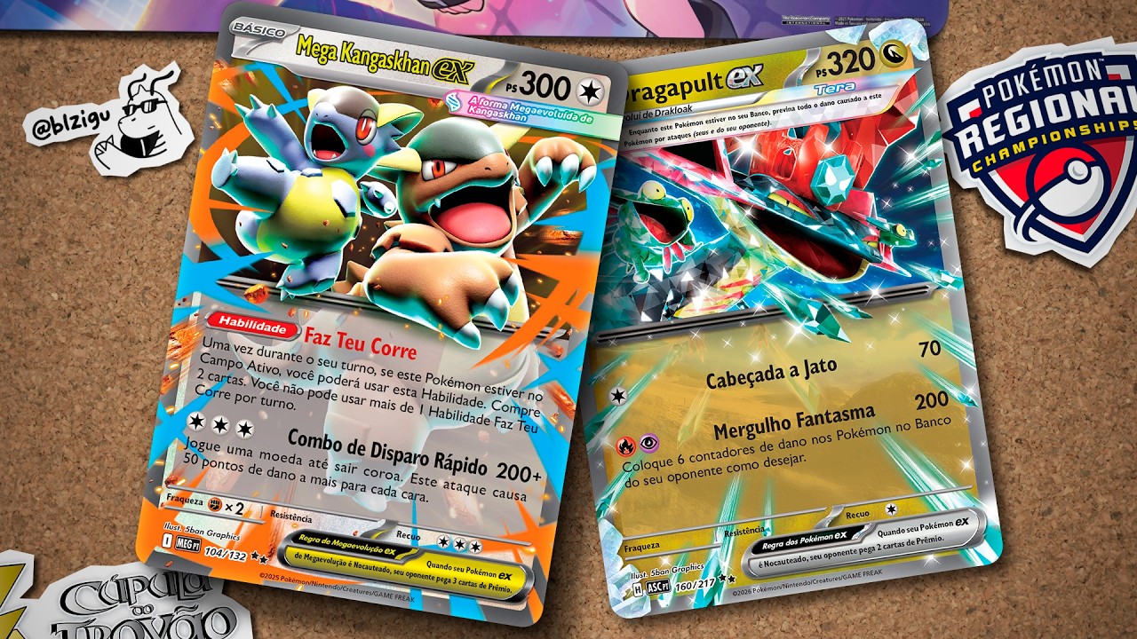 Os treinos não param! Mega Kangaskhan vs Dragapult