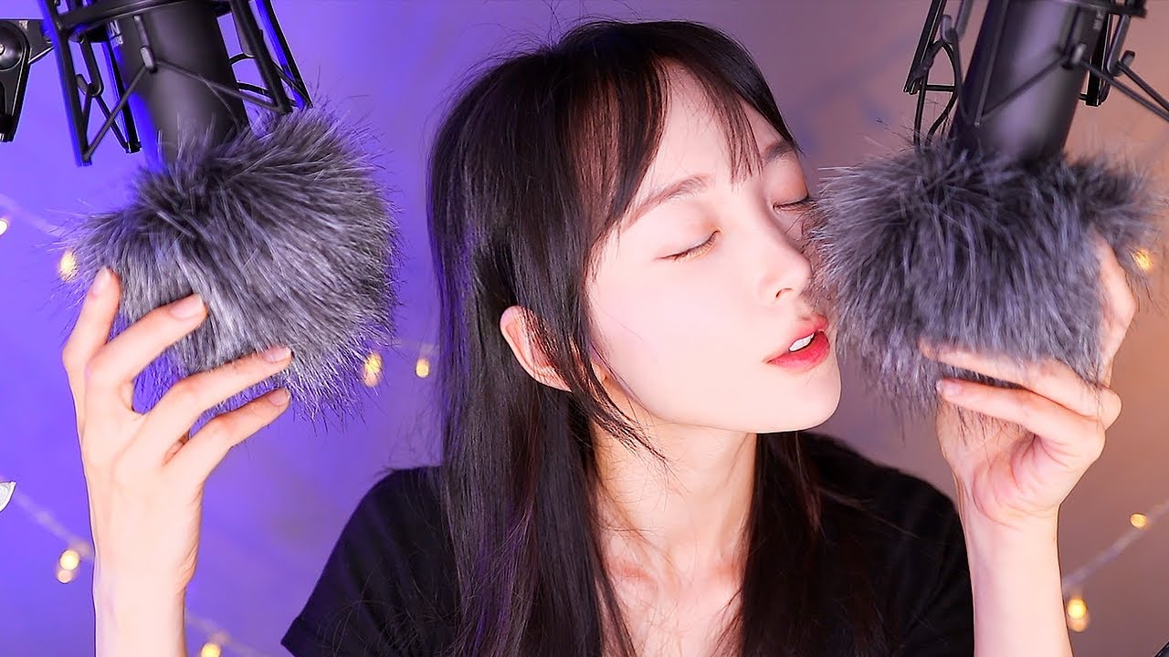 ASMR 뻐끔이 속삭임 | 복슬 마이크 부드럽게 터칭 | 귀에 바람까지 팅그르르