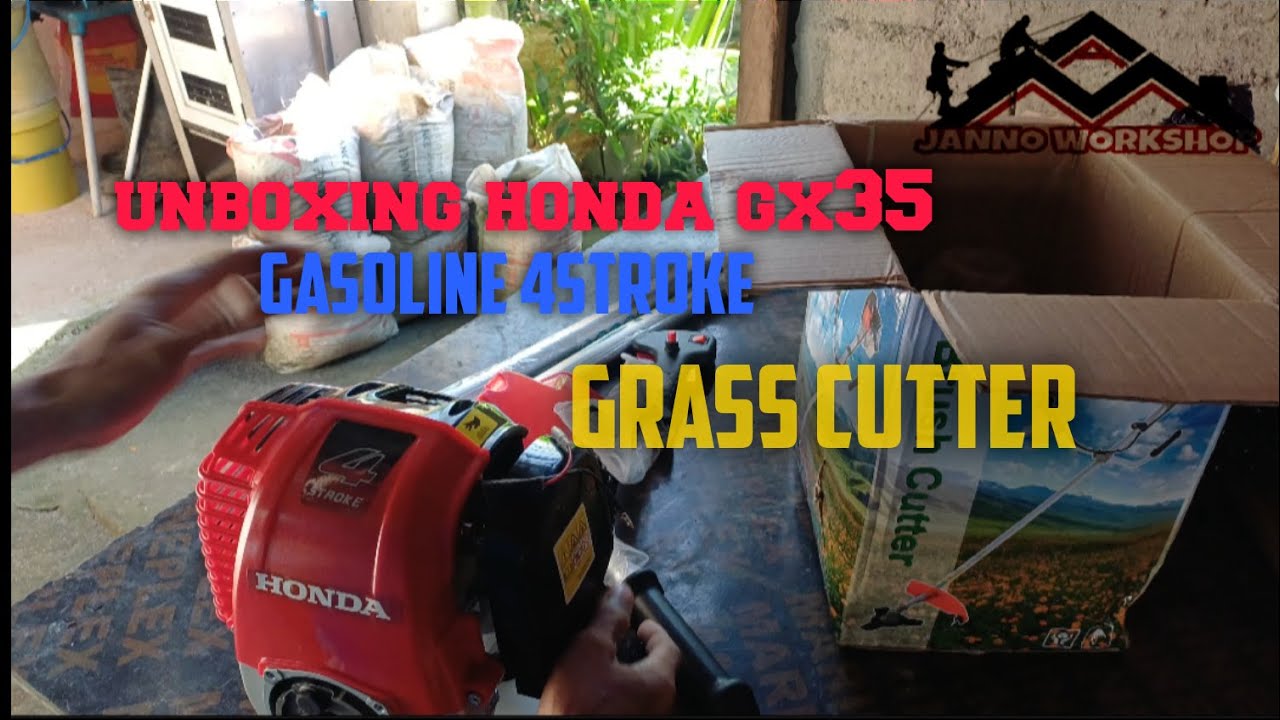Unboxing HONDA GX35- lawn mower gasoline 4 stroke grass cutter gasoline heavy duty