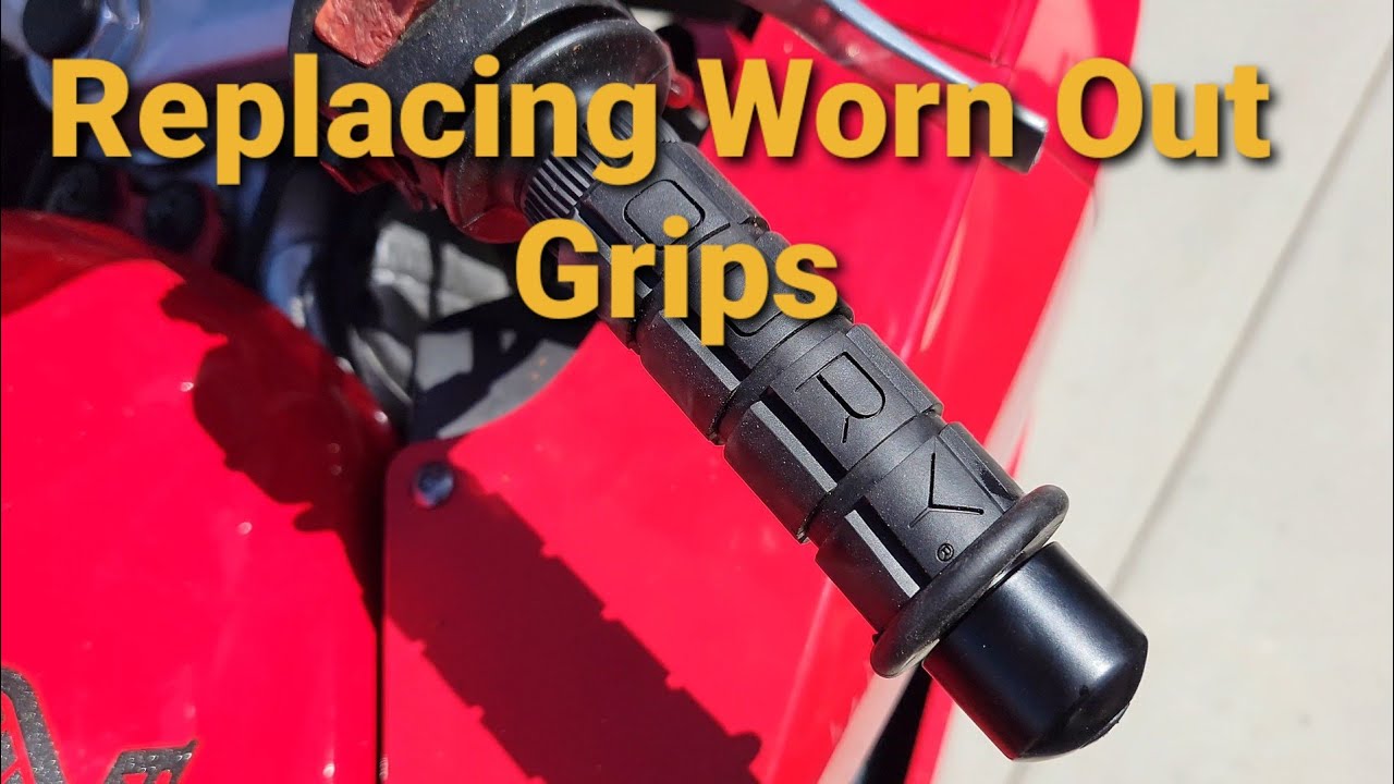 Installing new grips on my bike (VFR800)