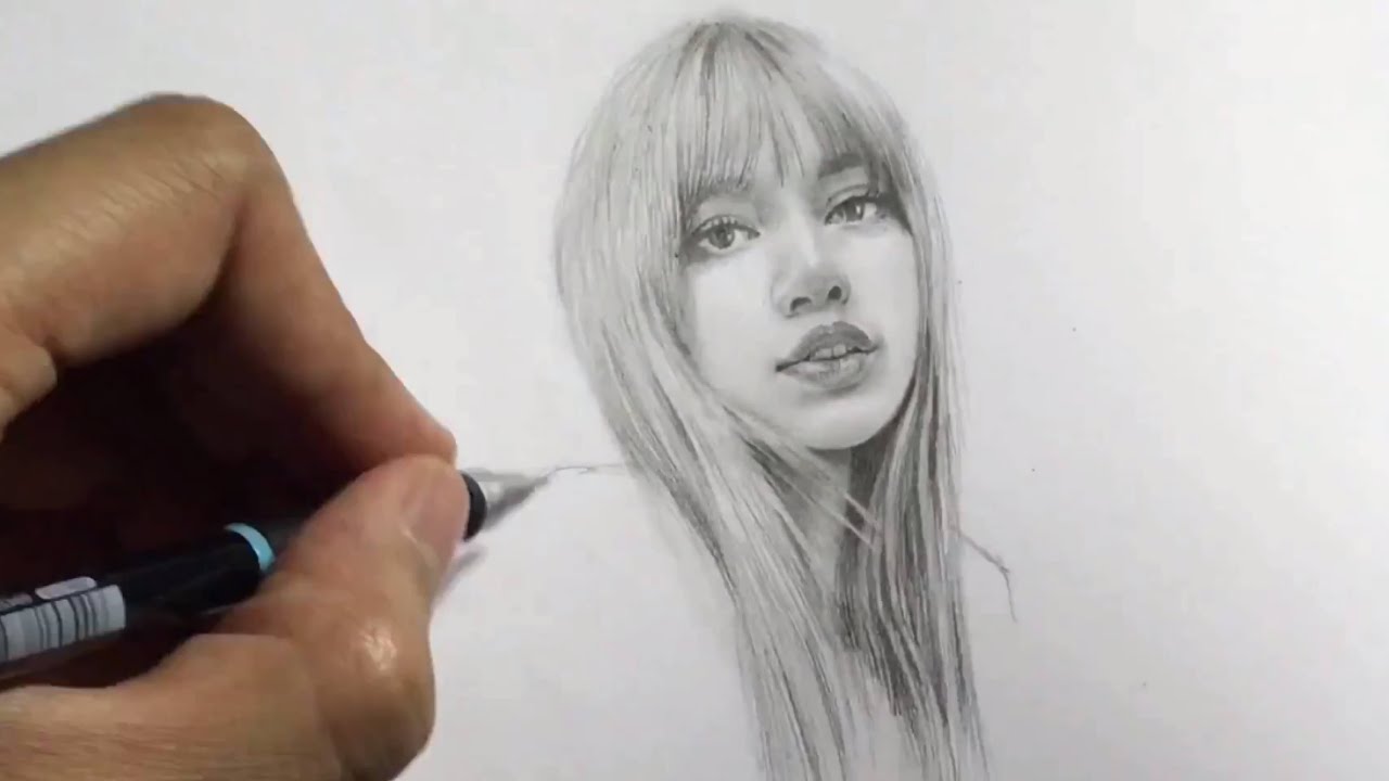 Drawing Blackpink Lisa #리사 (1) #블랙핑크 #drawing 리사 วาดลิซ่า