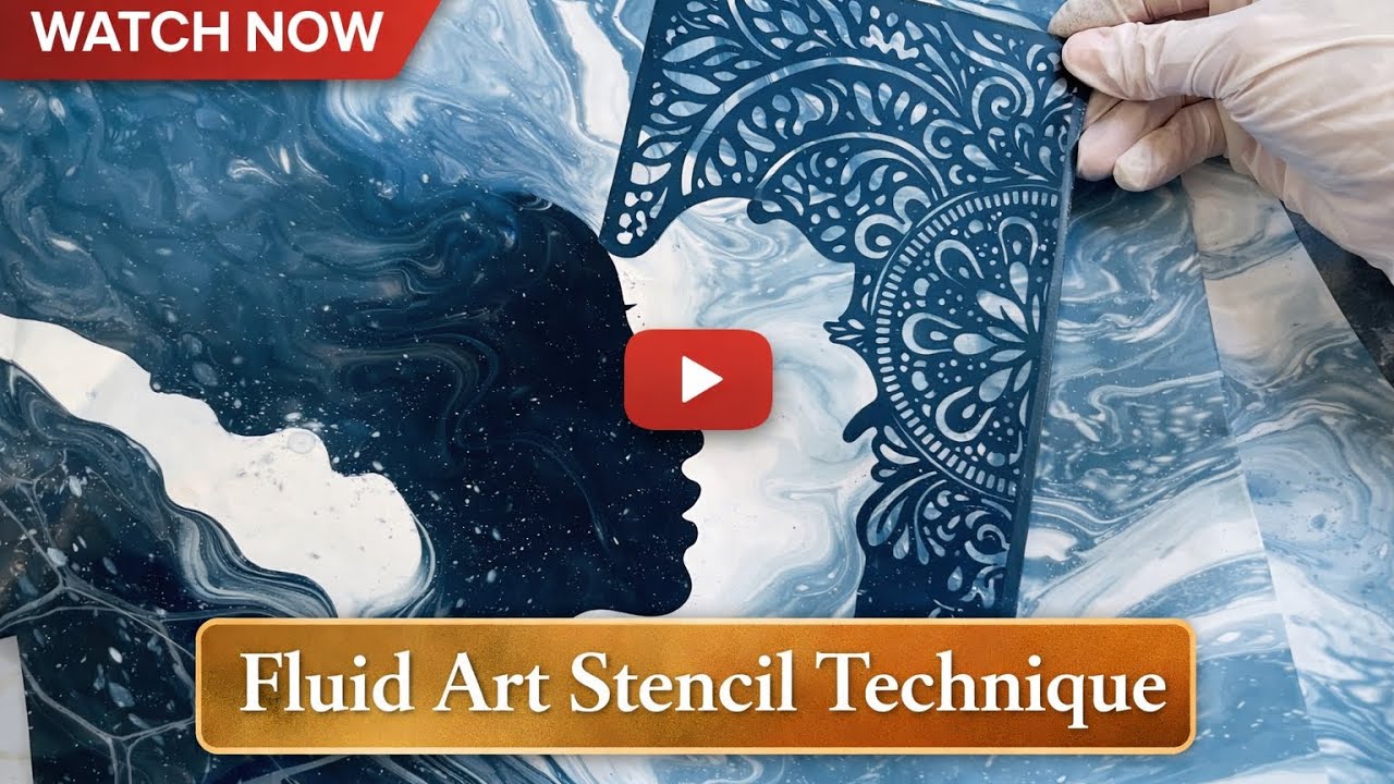 MAKE YOUR OWN STENCIL LET ME SHOW YOU! BASIC CUP POUR INTO SOMETHING STUNNING 