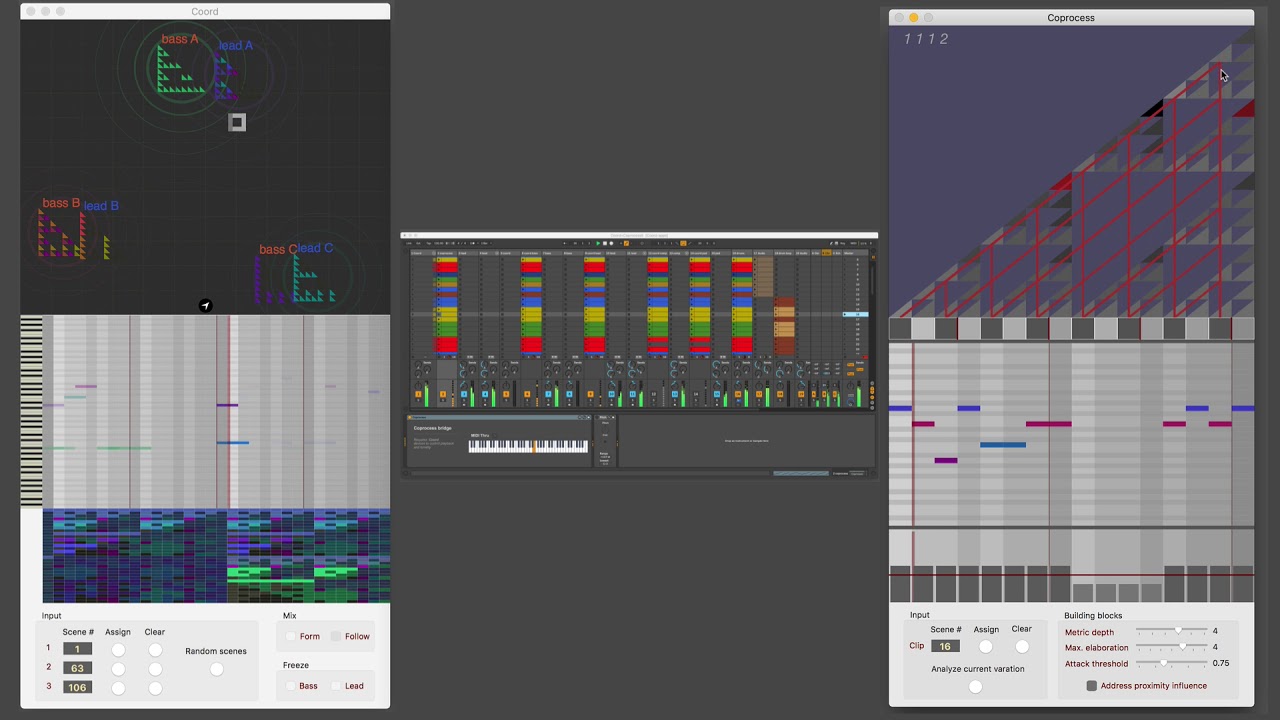 Algorithmic coprocessor for music improvisation