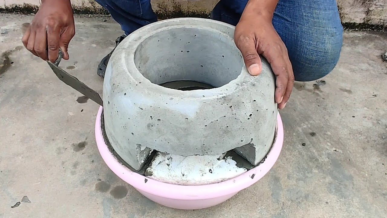 Creative With Cement - Make a Wood Stove From Cement