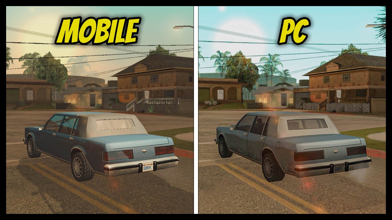 GTA San Andreas - Mobile vs PC