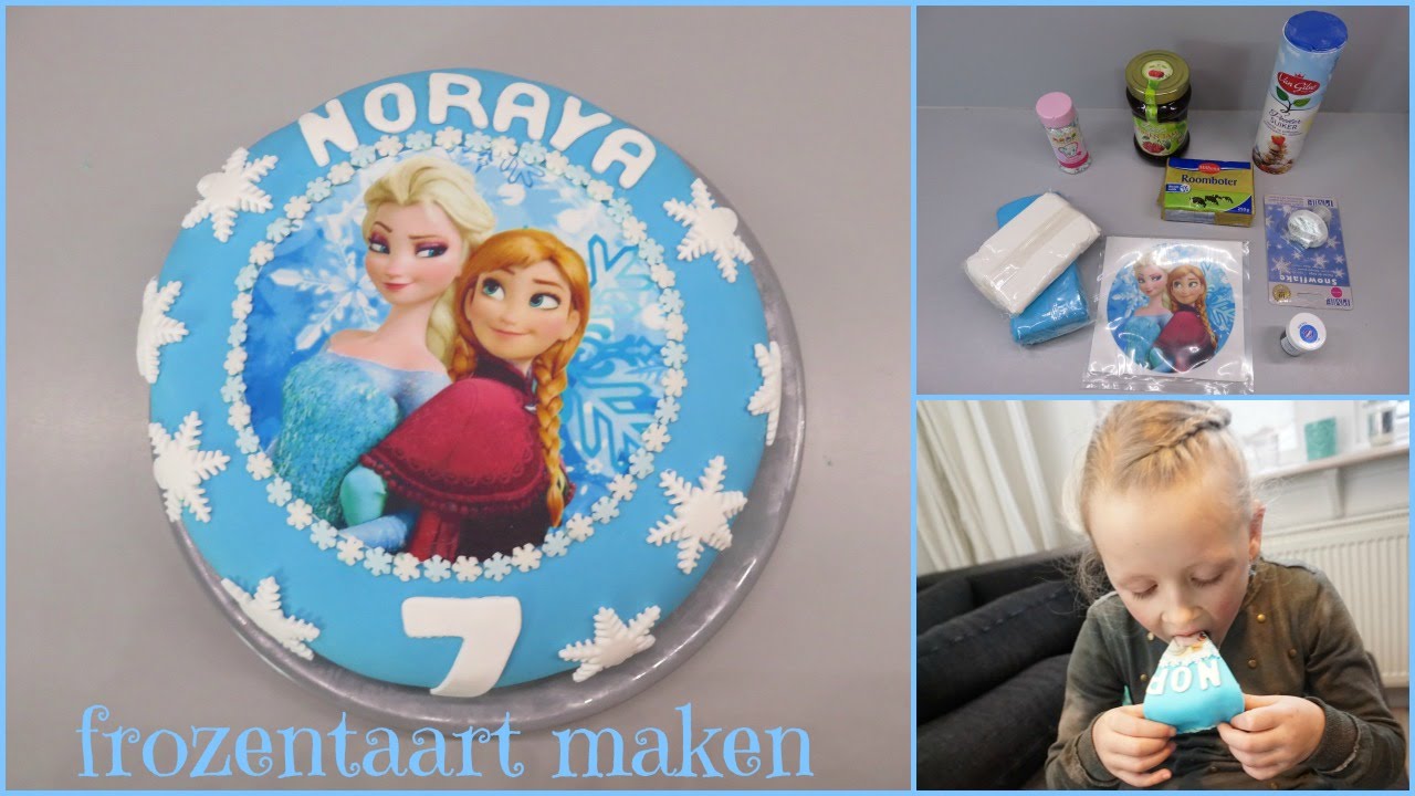 Taart maken / decoreren Frozen