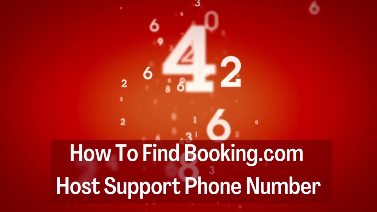 Where to find Booking.Com's Host Support Phone Number.