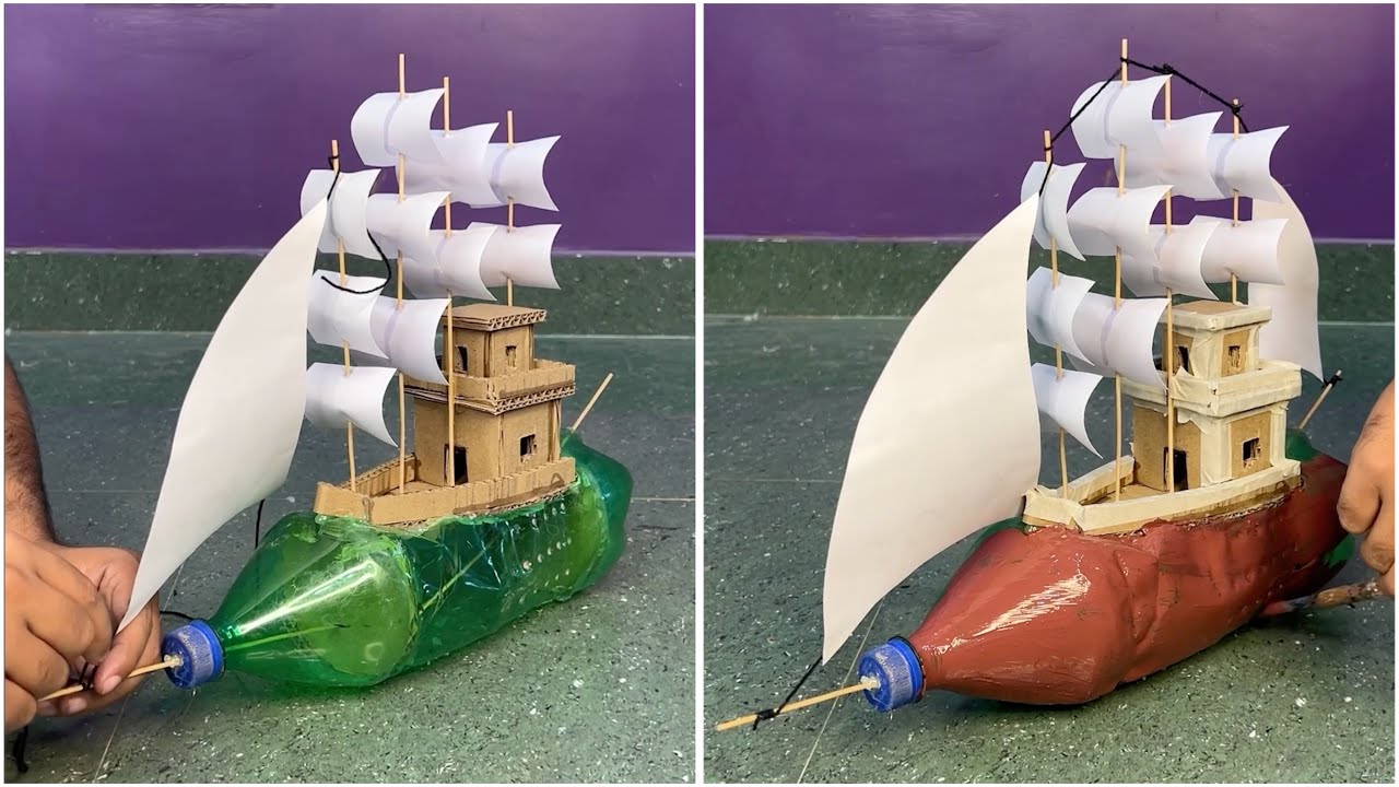 Mini Ship from Plastic Bottle 😲 Super Creative Craft