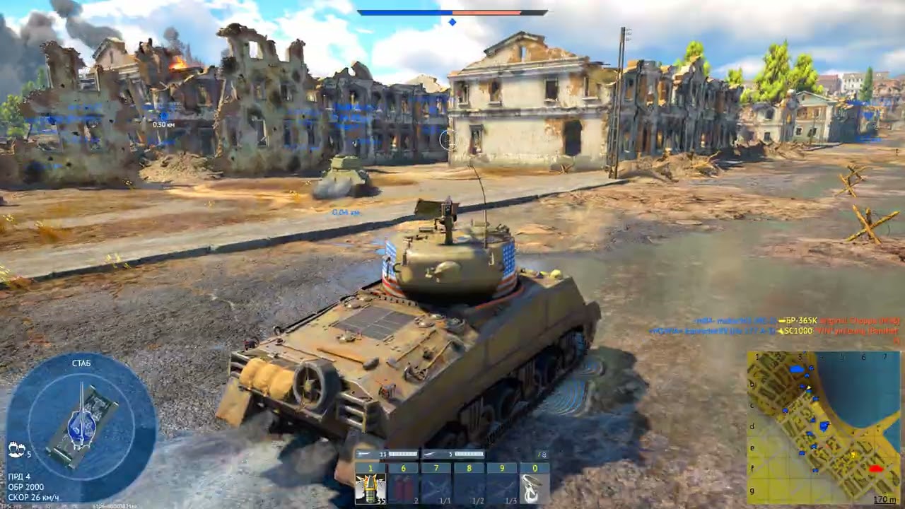 Танковый бой за порт Новороссийск в War Thunder 2026