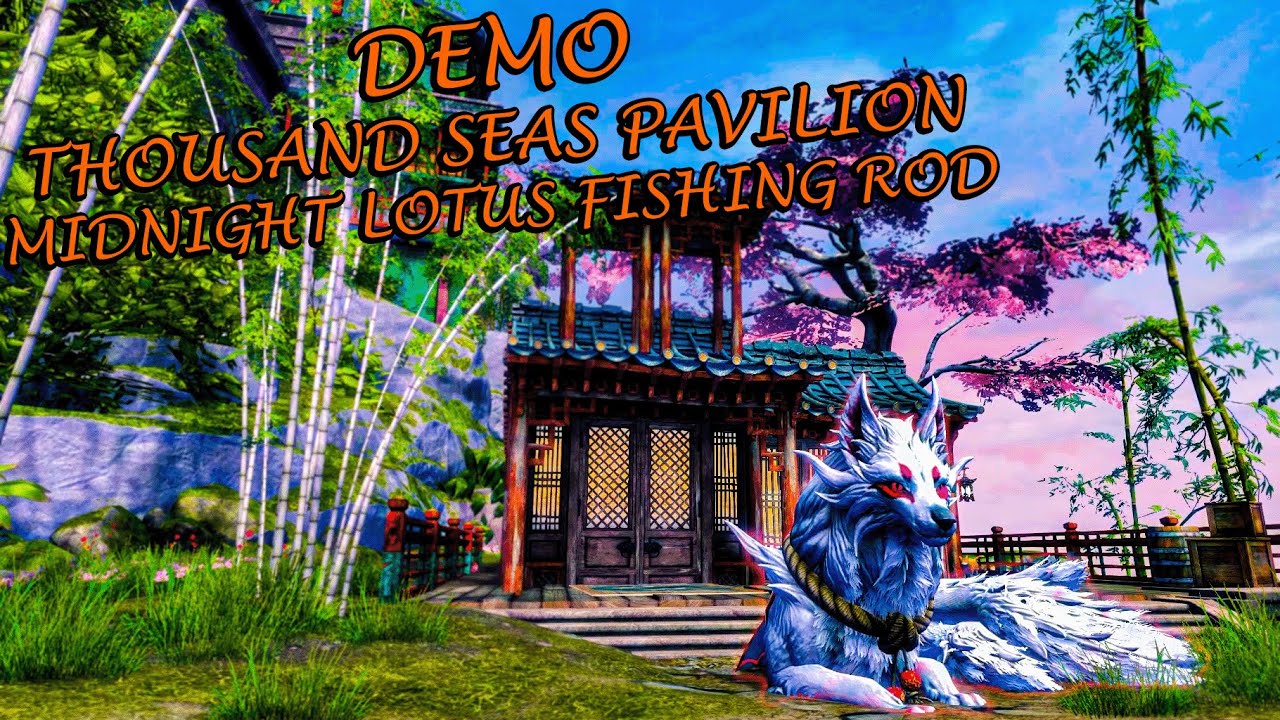 Guild Wars 2 - Thousand Seas Pavilion Hub Tour & Midnight Lotus Fishing Rod Demo