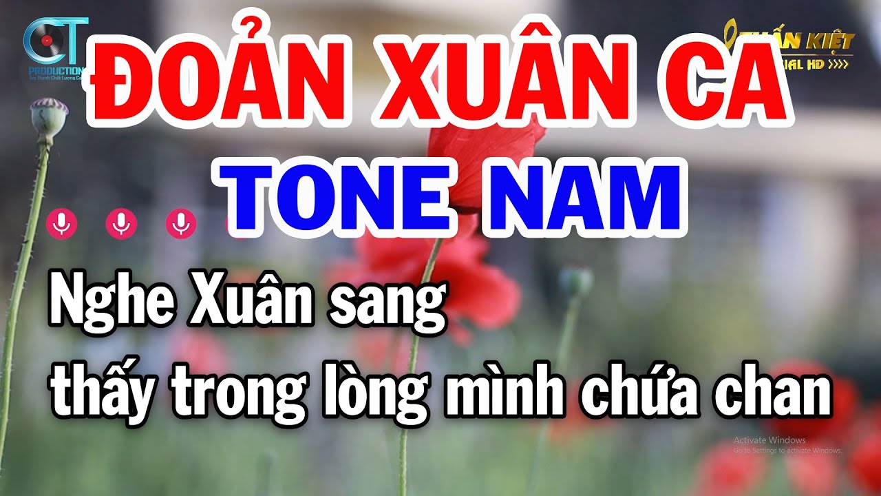 Karaoke Đoản Xuân Ca Tone Nam ( C ) Nhạc Xuân Mới 2026 Dễ Hát | Tuấn Kiệt