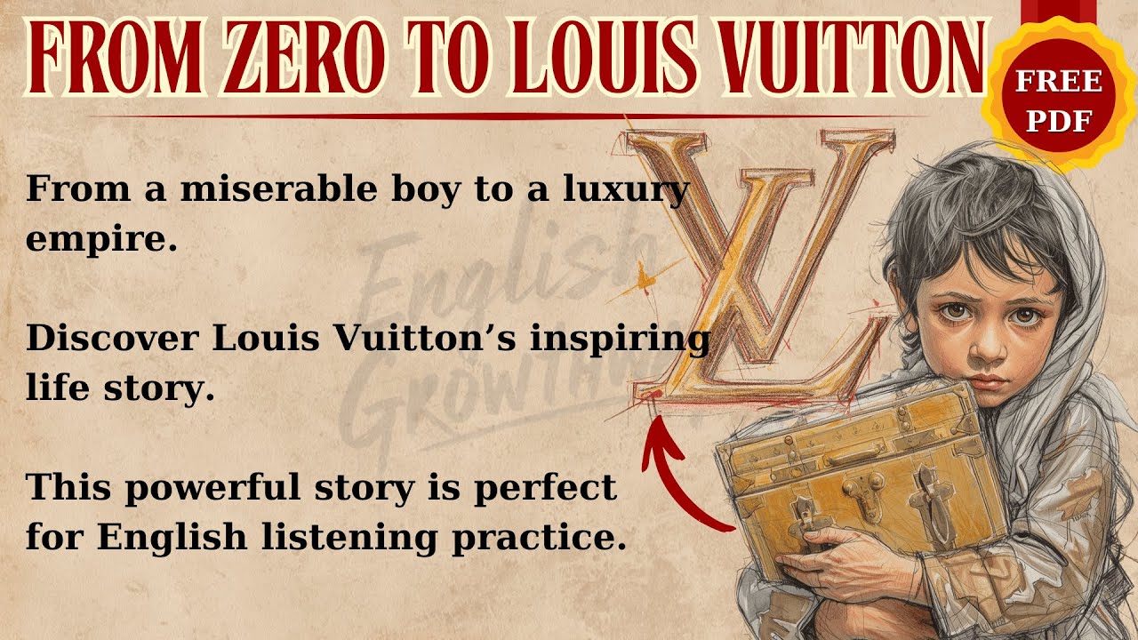 From Nothing to Luxury: Louis Vuitton | Learn English Through Story | Improve Your Listening
