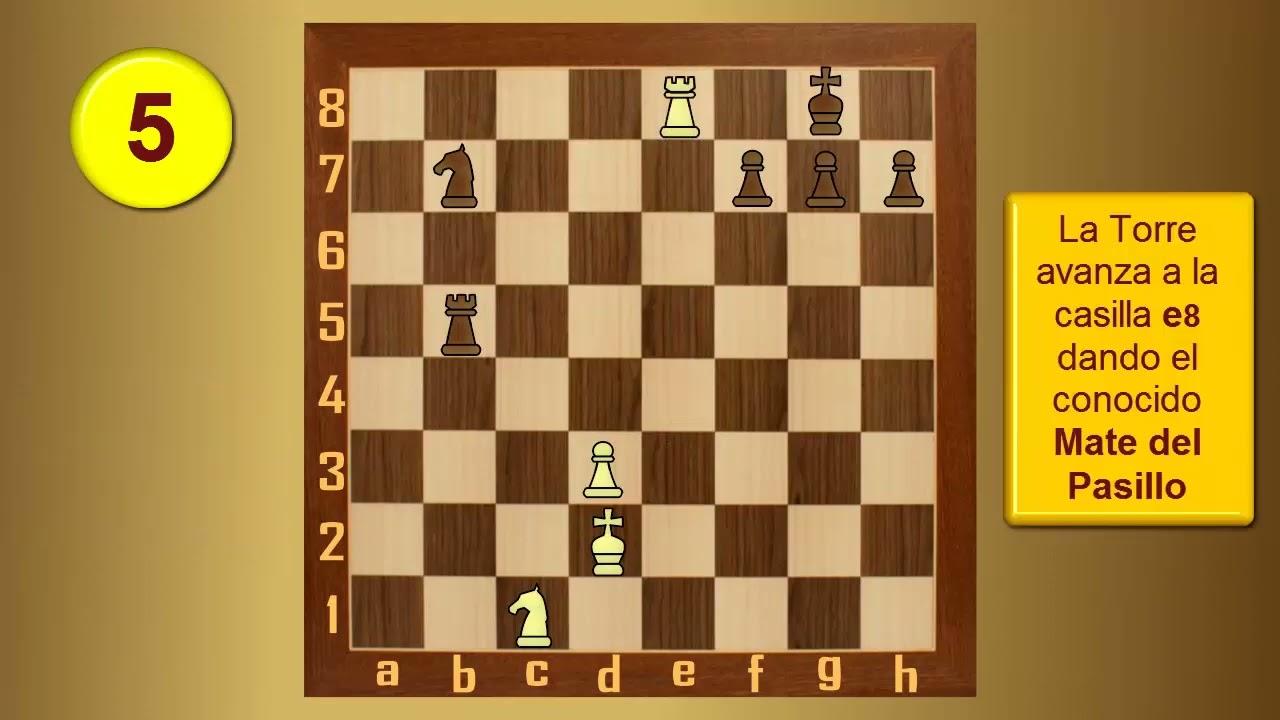 Jaque Mate en 1 jugada (diez problemas de ajedrez para principiantes)