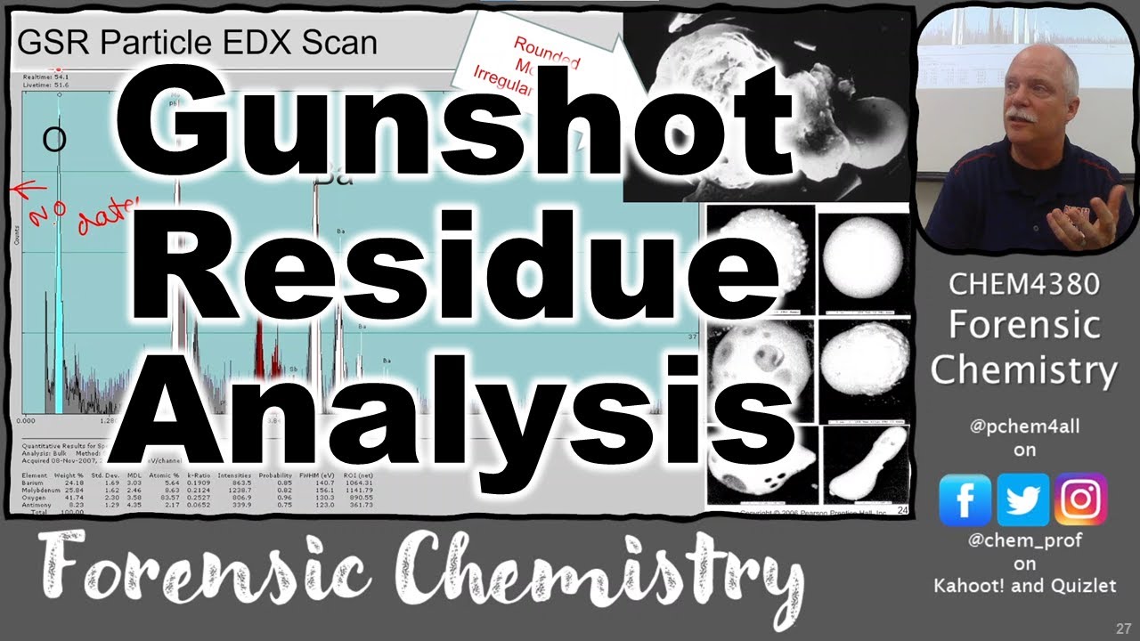 Gunshot Residue Analysis 4380 2023 Lectures