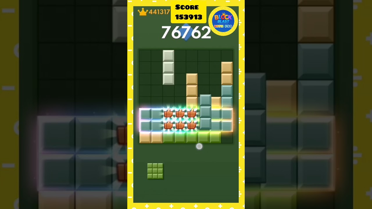 Block blast classic mode high score 153913 #blockblast #blockblastwithfsq #classicmode 