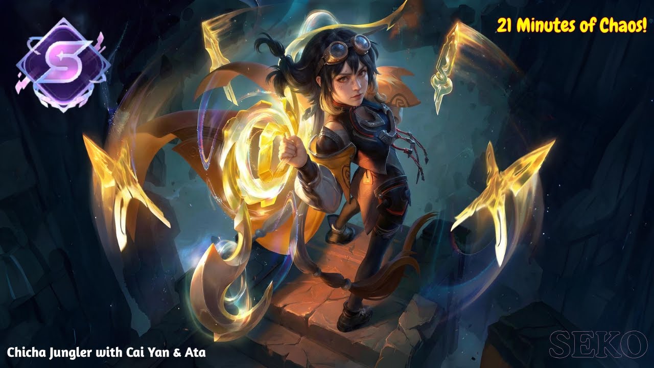 🥇 Chicha Jungler : 21 Minutes of Chaos! ⚔️ with Cai Yan & Ata | HoK S13 Ranked Full Gameplay 3