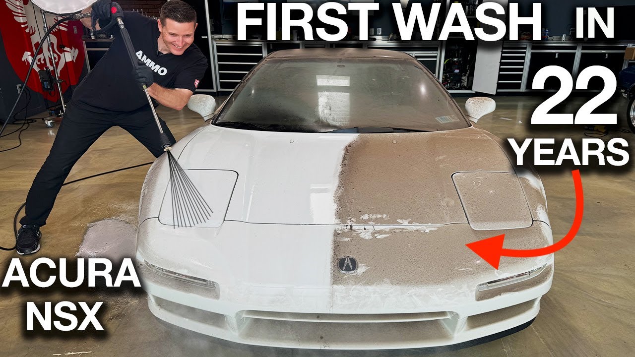 Первая мойка за 22 года: Acura NSX — самая низкая цена на амбар!
