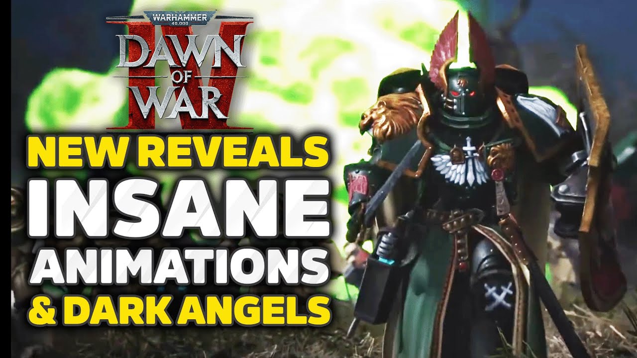 Warhammer 40K Dawn of War IV - Big New Details, Dark Angels, Primarch & Insane Melee Animations