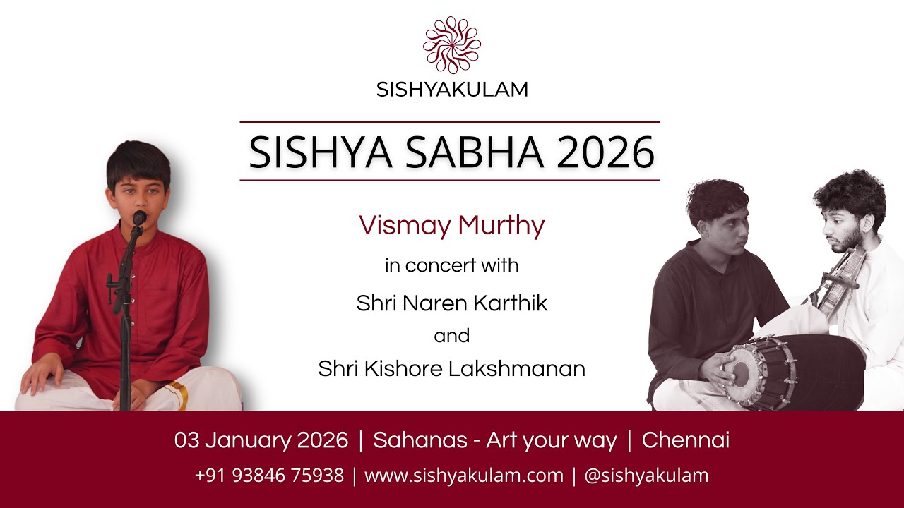 Vismay Murthy at Sishya Sabha 2026 | Sishyakulam