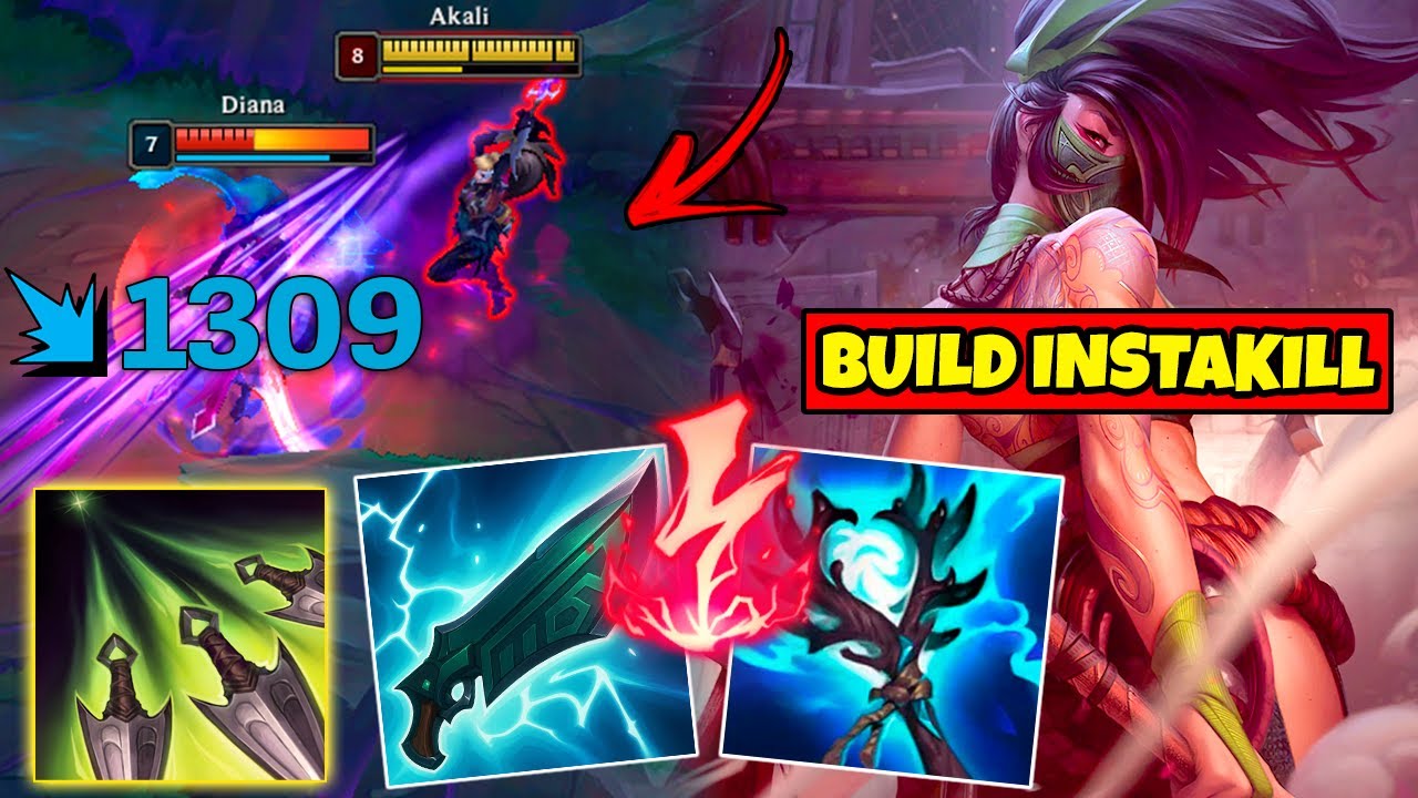 A MELHOR BUILD DE INSTAKILL DA AKALI NA SEASON 16