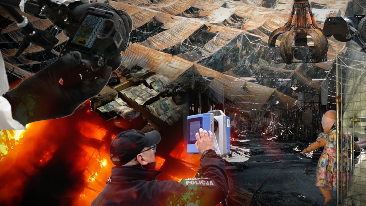 Policjanci i prokuratorzy zakończyli oględziny pogorzeliska Centrum Handlowego Marywilska 44