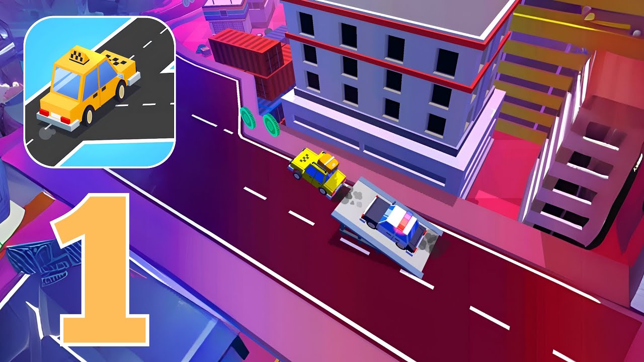 Taxi Run: Traffic Driver - Gameplay Walkthrough Part 1 - Level 1-20 (iOS, Android)