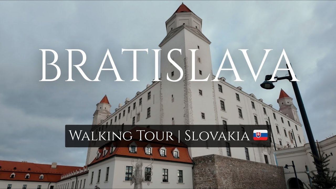 New Year's Walking Tour in BRATISLAVA SLOVAKIA 🇸🇰 | 4K City Tour