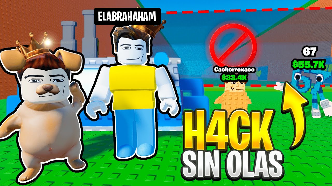 USANDO HACKS EN ESCAPA DEL TSUNAMI CON el ABRAHAM