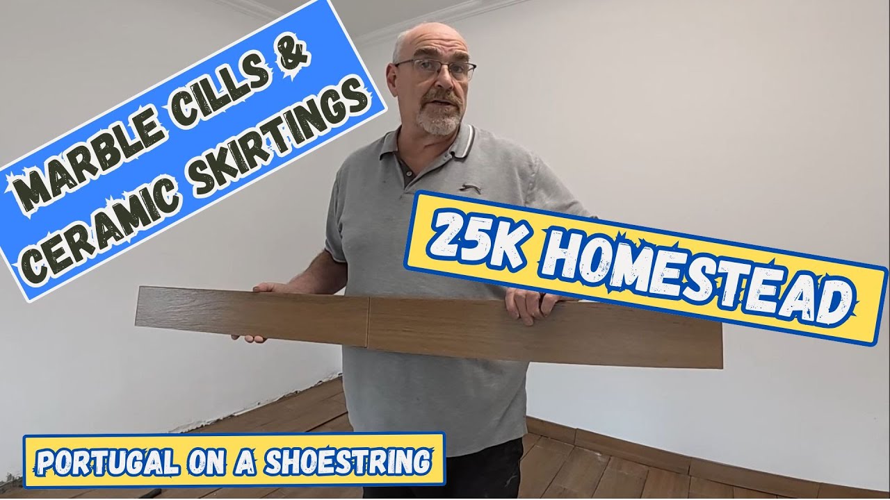 Ep 98 - DIY marble window cills and finishing the floor tiling. The end is in sight