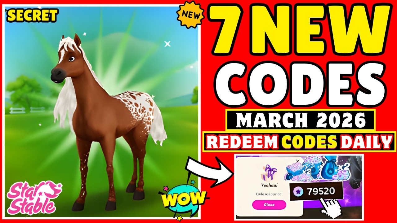 NEW 7 ] SSO REDEEM CODES - NEW STAR STABLE CODES MARCH 2026 - REDEEM CODE STAR STABLE ONLINE