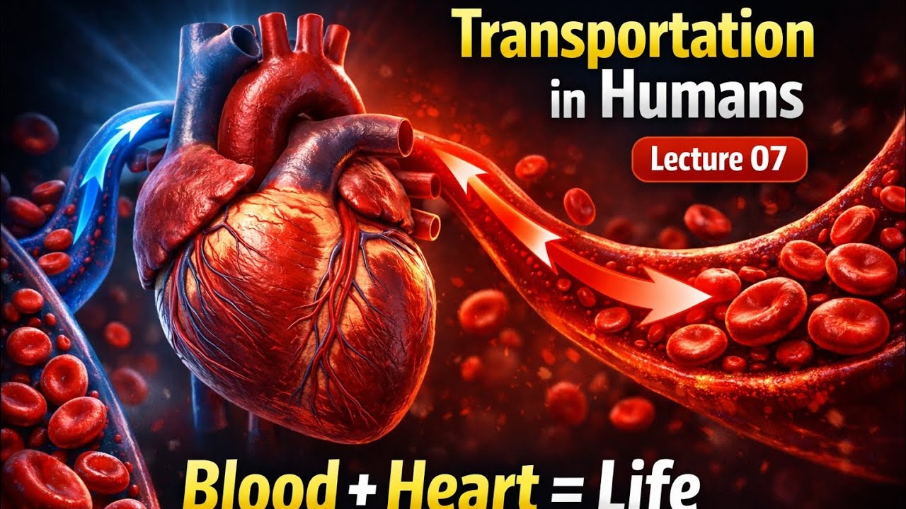 Transportation in human || HUMAN HEART EXPLAINED IN DETAIL || FUNCTION OF HUMAN HEART ||  NCERT