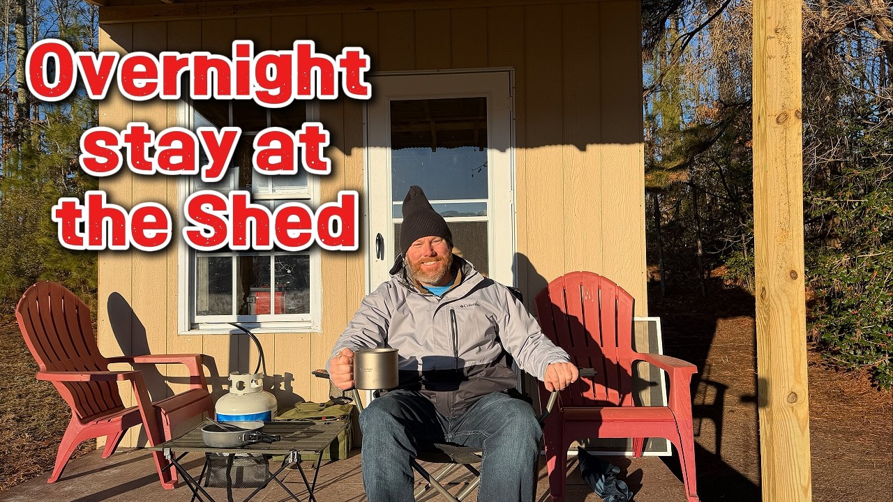 SOLO CAMPING IN A SHED | OVERNIGHT ADVENTURE AT THE CORNERSTONE FARM