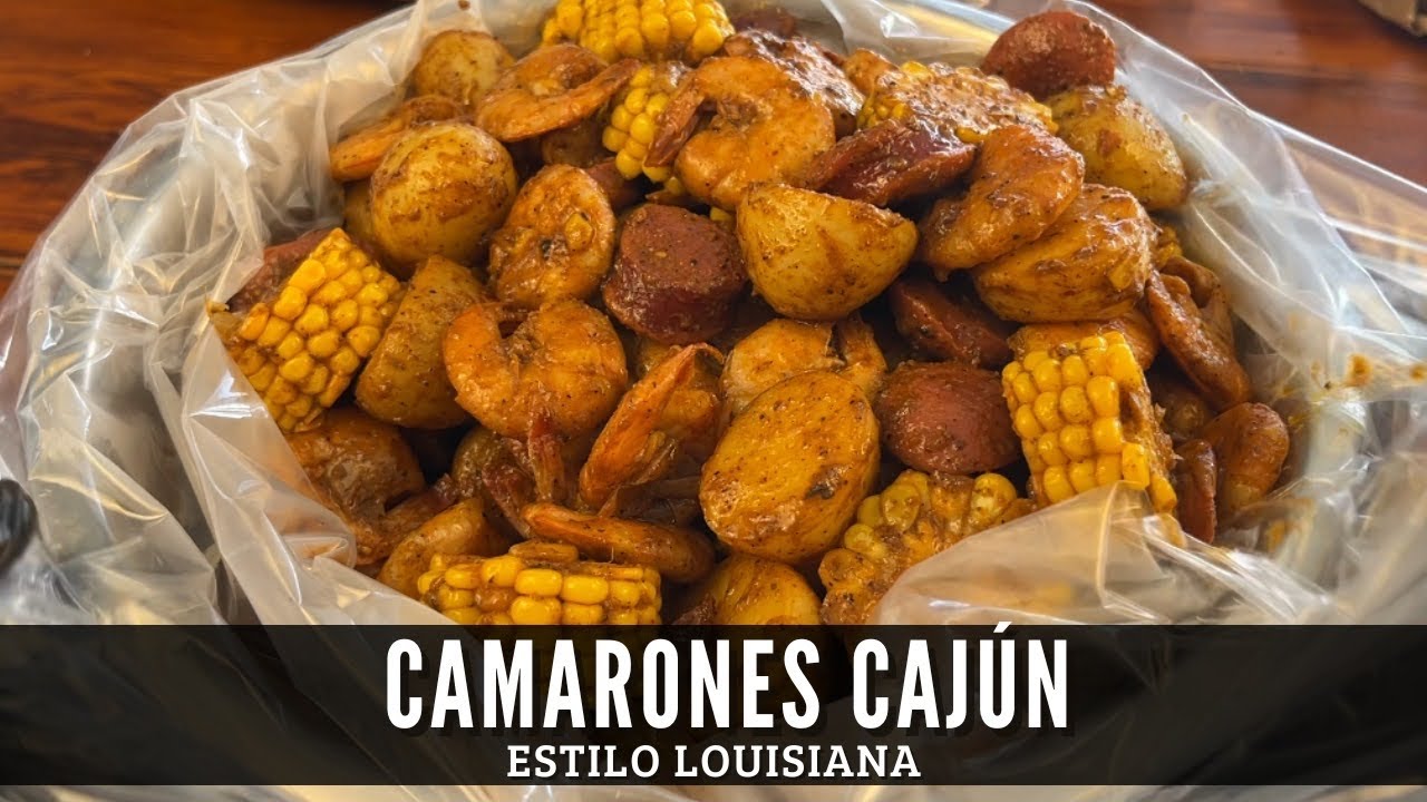 CAMARONES Cajún Estilo LOUISIANA | Listos en 20 minutos | En bolsa