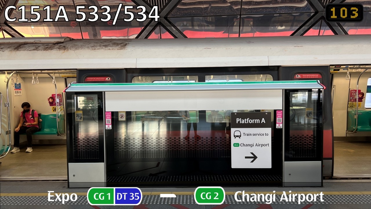 [From TNM ; XPO ► CGA Shuttle][SMRT] KSF C151A 533/534 ~ CG1 Expo → CG2 Changi Airport
