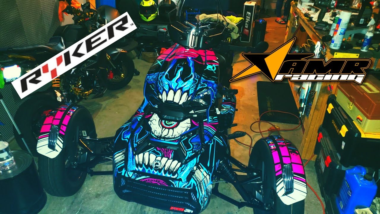 AMR RACING CAN-AM RYKER VINYL GRAPHICS KIT INSTALLATION