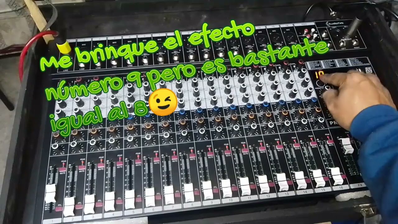 Mezcladora 16 Canales Audiotek 2 Efectos y consejos para Guardar