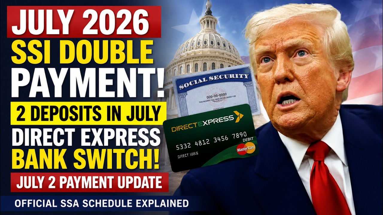 💳 ДВОЙНАЯ ВЫПЛАТА SSI В ИЮЛЕ 2026 ГОДА и смена банка Direct Express! 2 депозита, разбор обновлени...