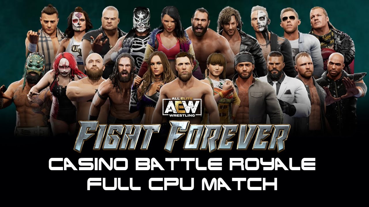 AEW Fight Forever: A full cpu Casino Battle Royale