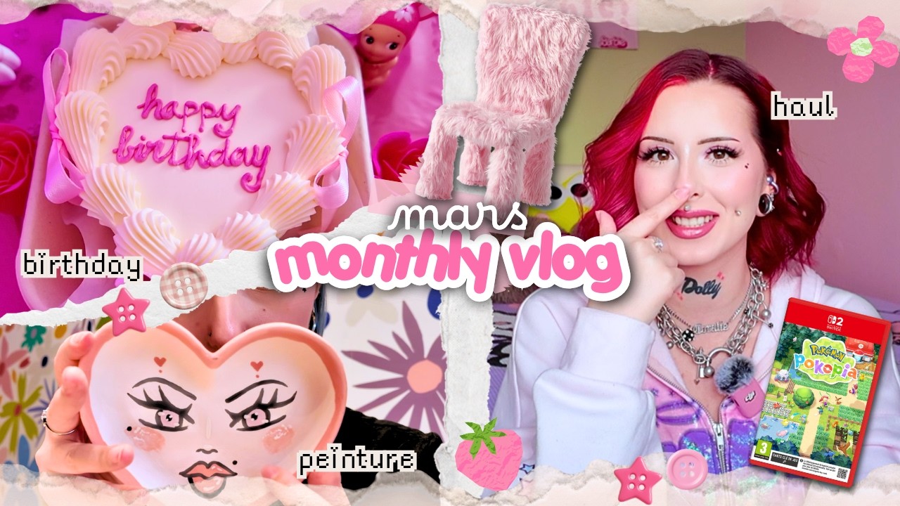 piercings, anniversaire(s), ikea & haul v&ecirc;tements &agrave; 150&euro; de douane mdr: monthly vlog mars