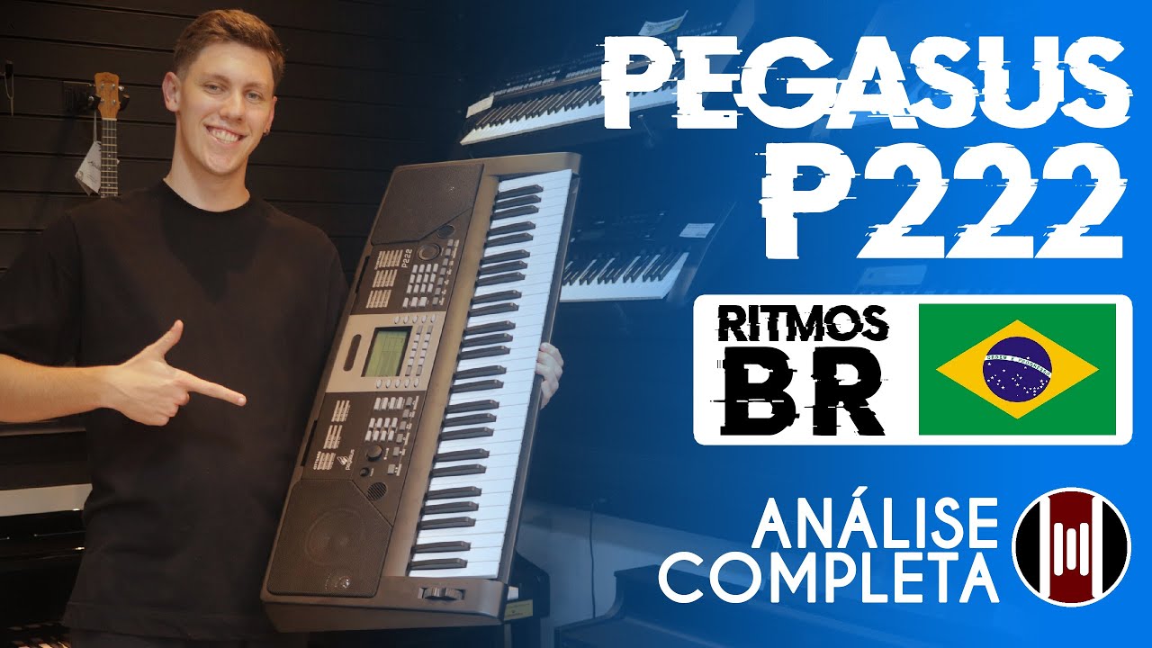 PEGASUS P222 - TECLADO BOM E BARATO COM RITMOS BRASILEIROS!