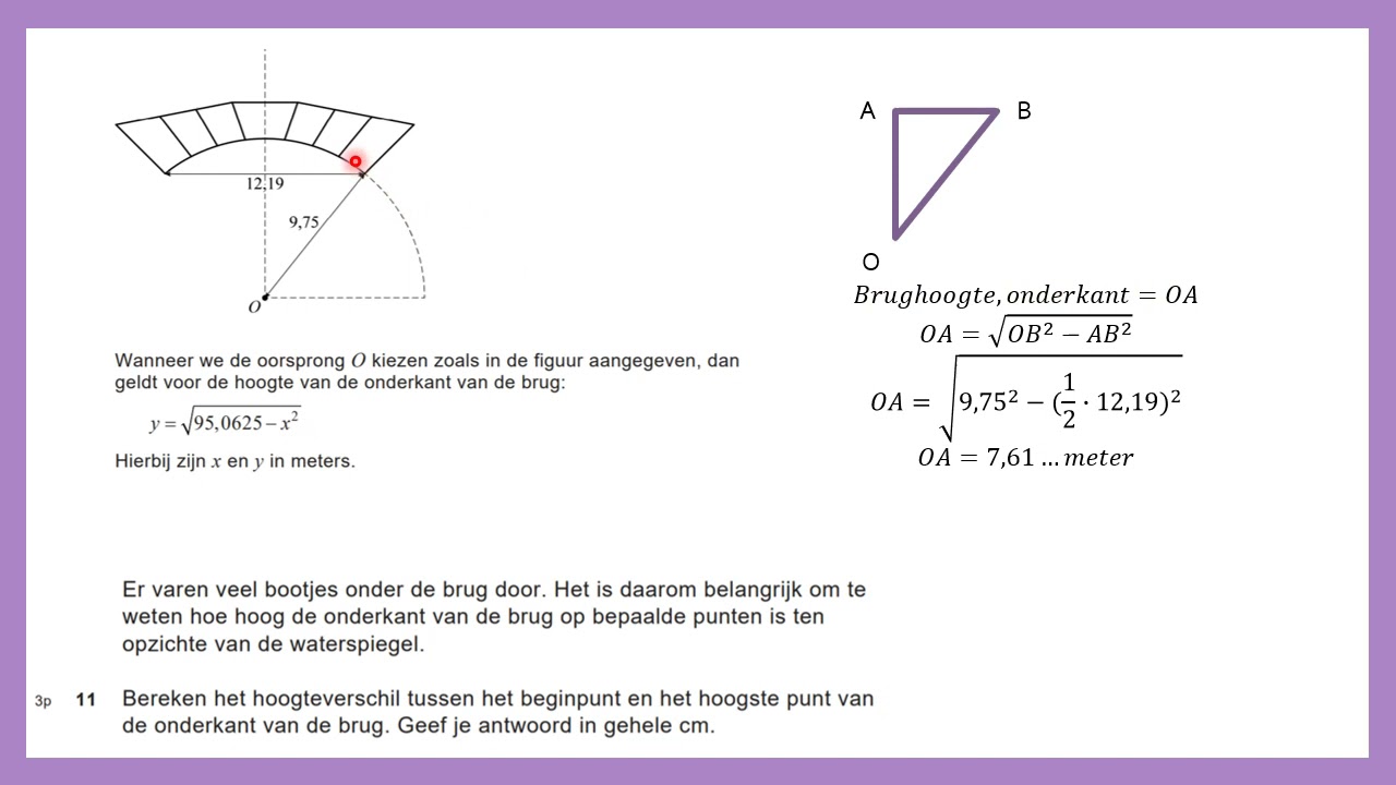 Examentraining VWO wiskunde A 2021-1 - Mathematical bridge