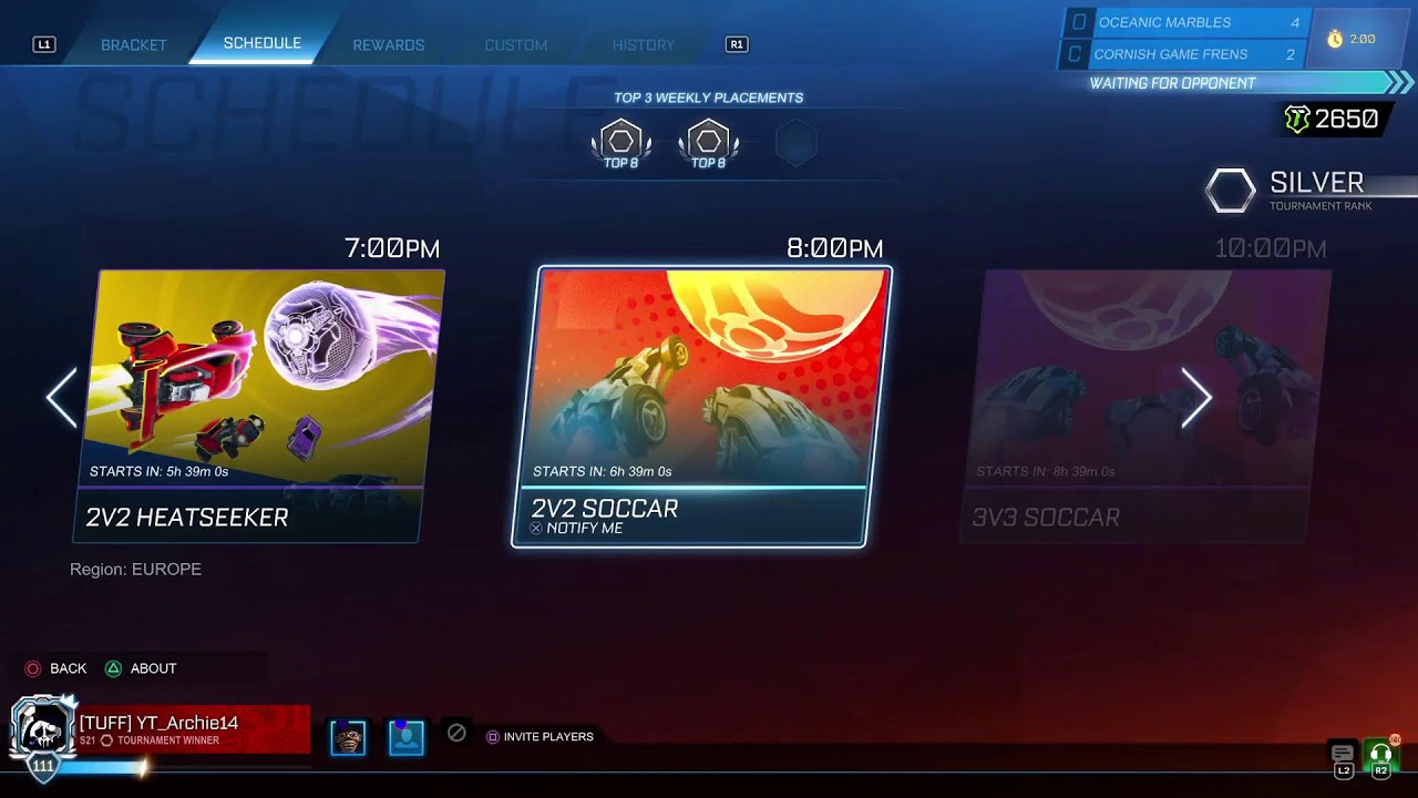 playing rocket league