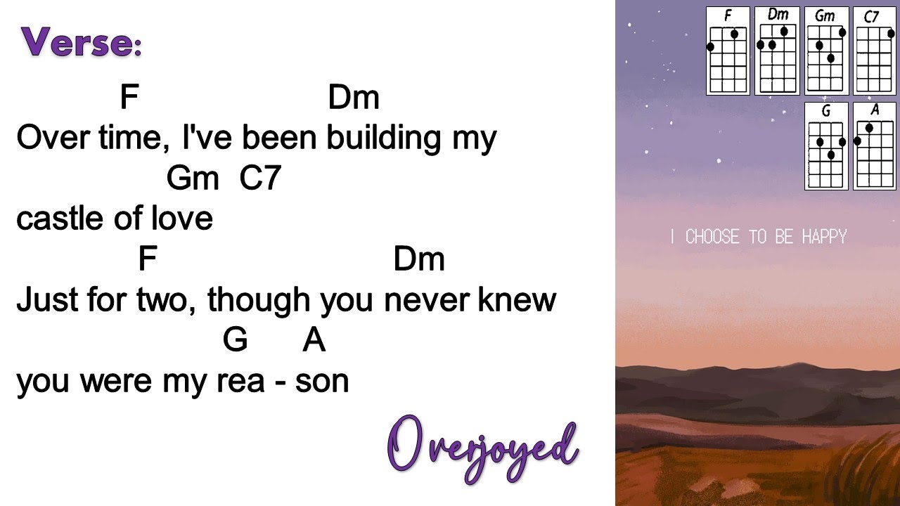 Overjoyed - Stevie Wonder (Ukulele Play Along)