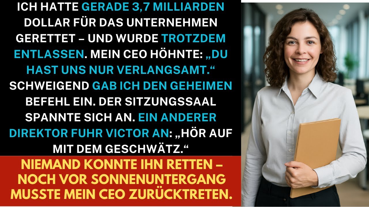 „HR, Sofort Kündigen!“ Schrie Der CEO – 1 Min. Nach $3,7-Mrd.-Rettung. Danach: Alle Daten Weg