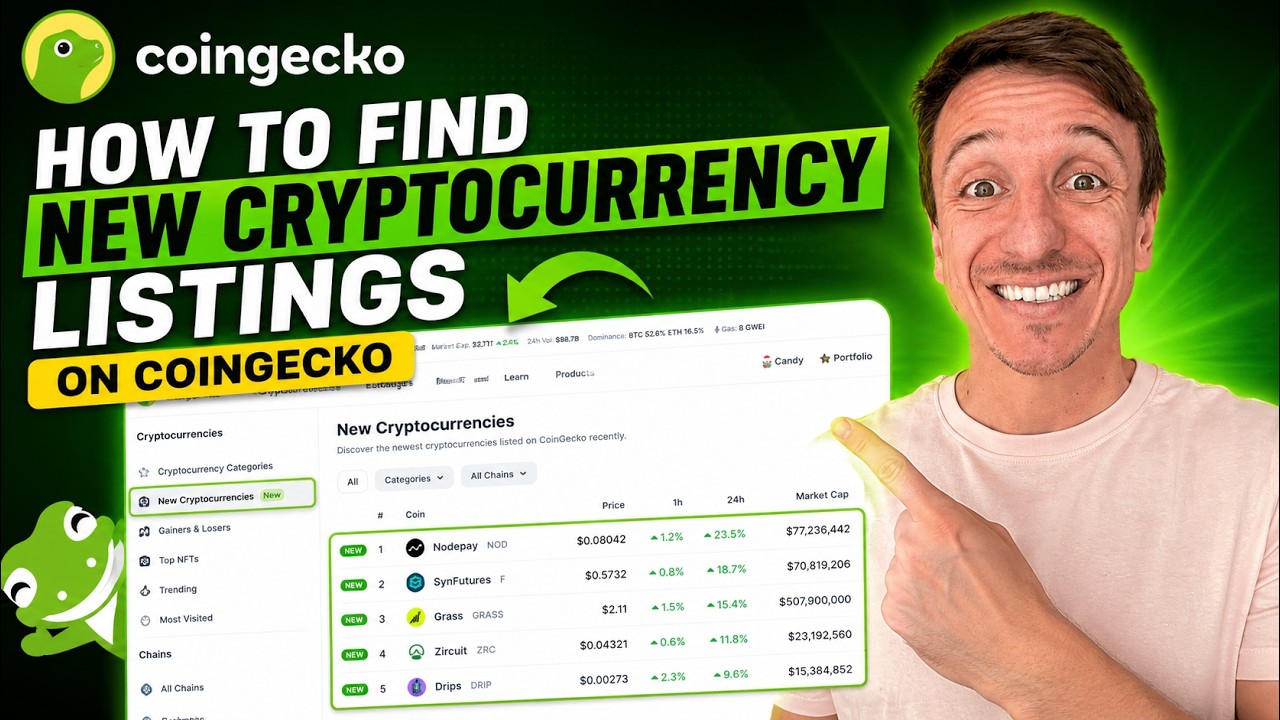 How To Find New Cryptocurrency Listings On CoinGecko
