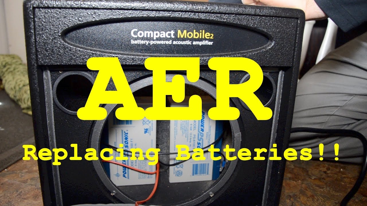 REPLACING BATTERIES IN THE AER COMPACT MOBILE AMP