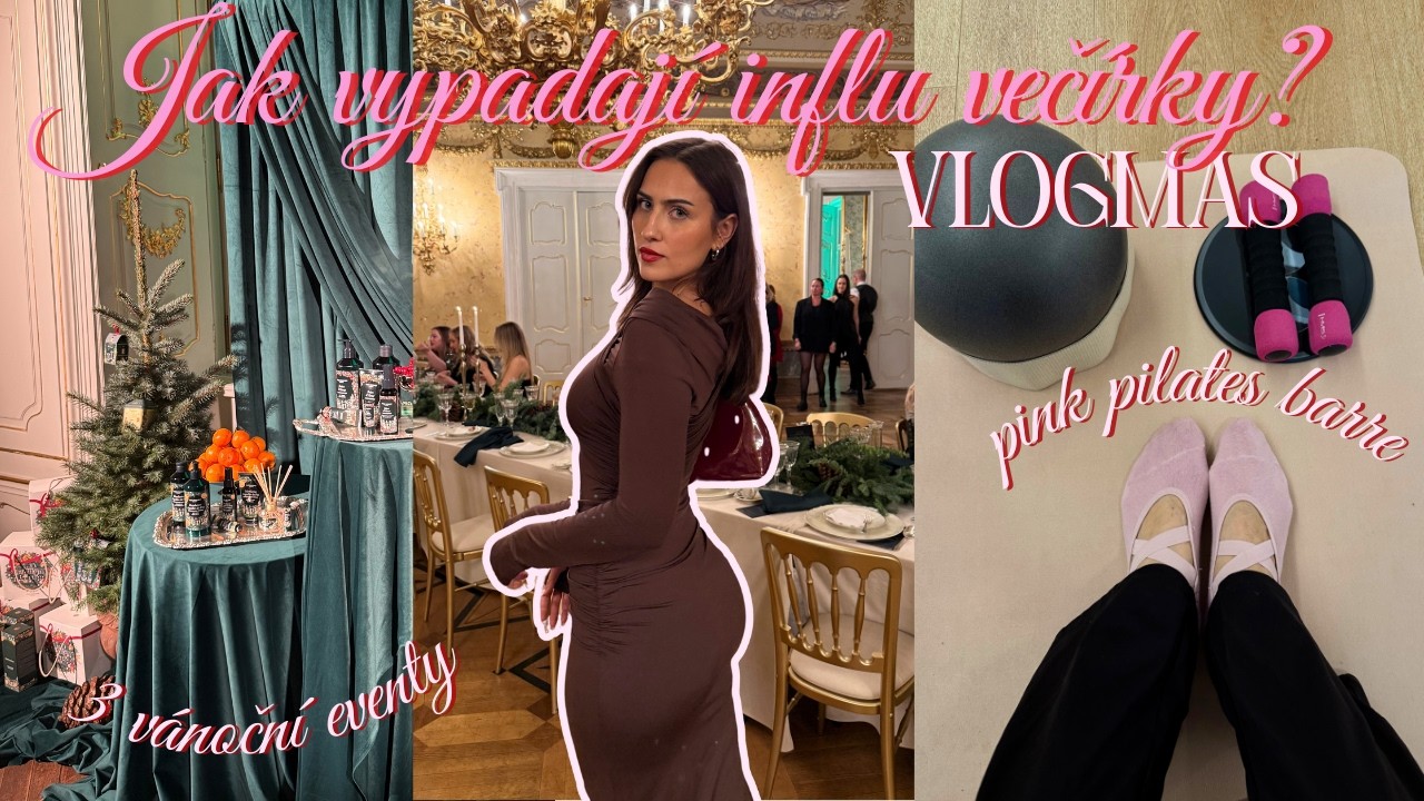 VLOGMAS 2 🎄🎀 | Vánoční týden MINI influencera – pilates, eventy, práce, girl talk 💗🩰