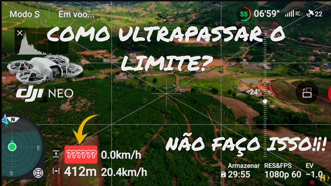 Como ultrapassar o limite de altura do DJI neo 1?