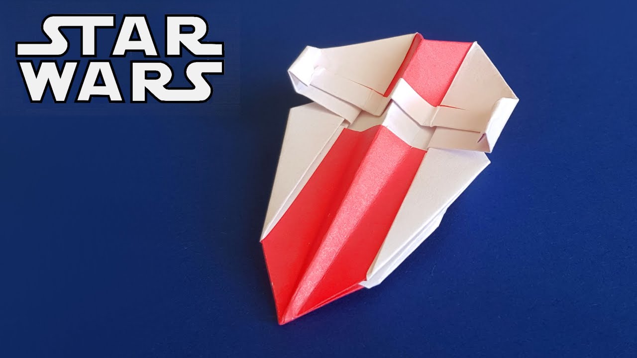 Comment faire un chasseur A WING de STAR WARS en ORIGAMI