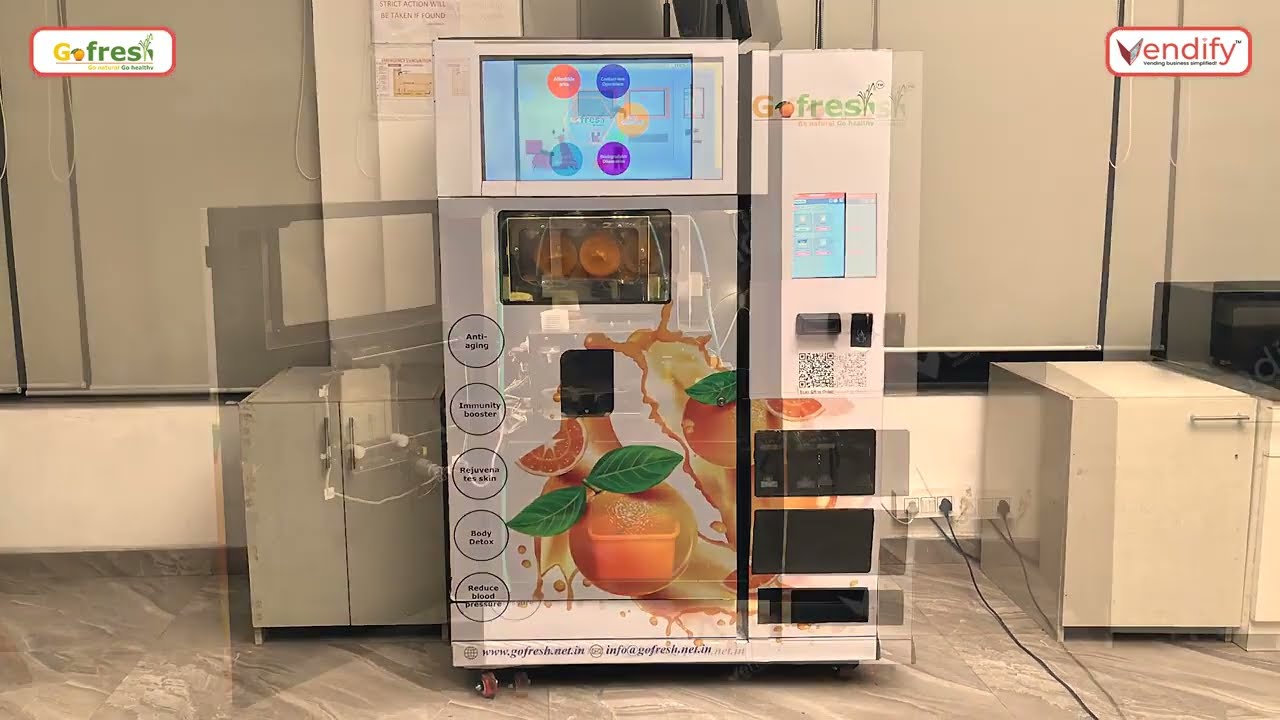 Make in India | Orange Juice  | Mosambi | sugarcane | Unboxing and price of Juice vending machine
